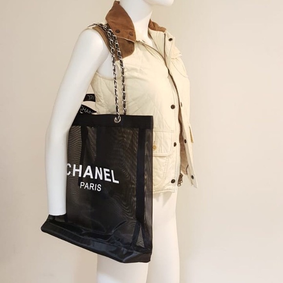 chanel vip mesh tote